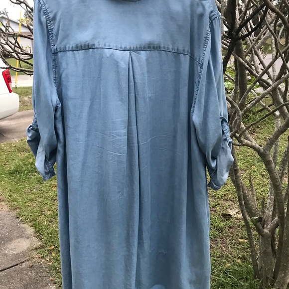 Nine West  Denim Artists Overshirt Size XL - Picture 2 of 5